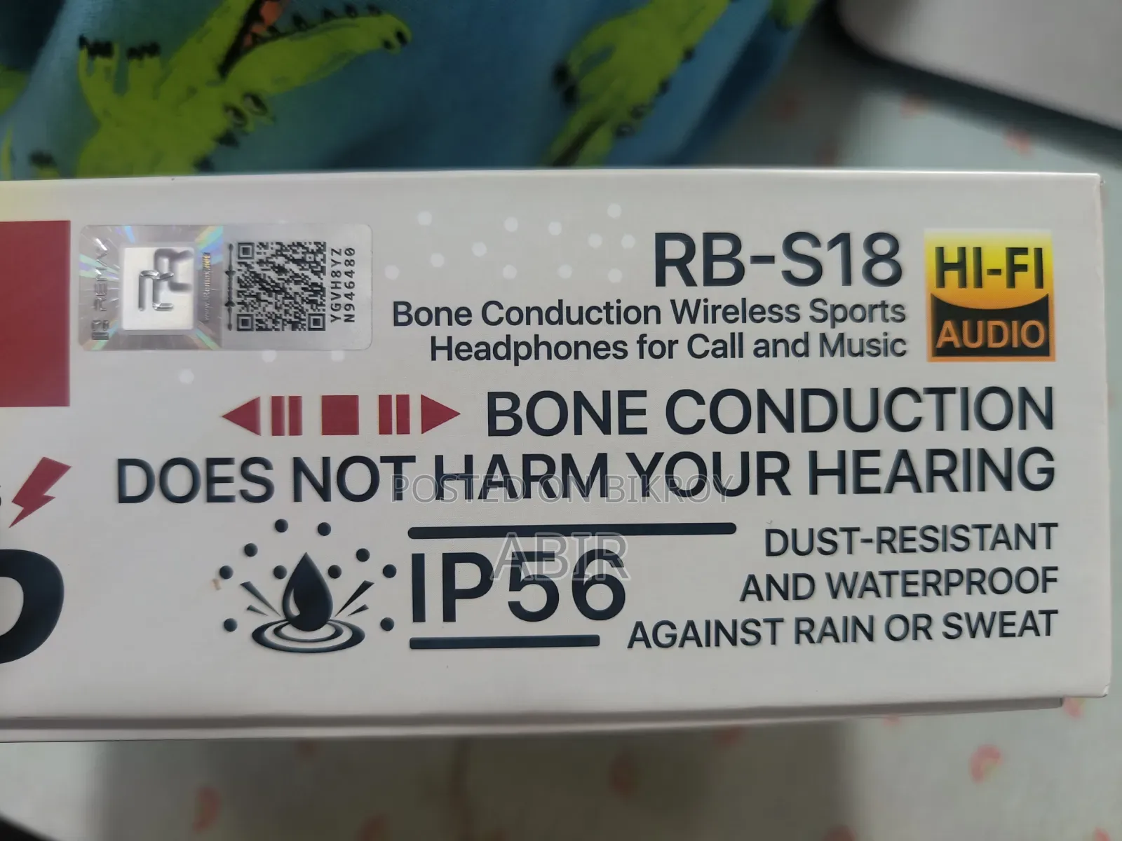 Rb-S18 Water Proof Bone Conduction Wireless Headphones