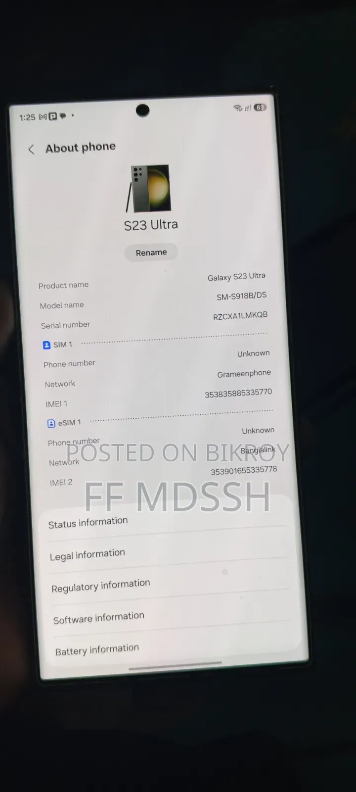 Samsung Galaxy S23 Ultra 256 GB Green