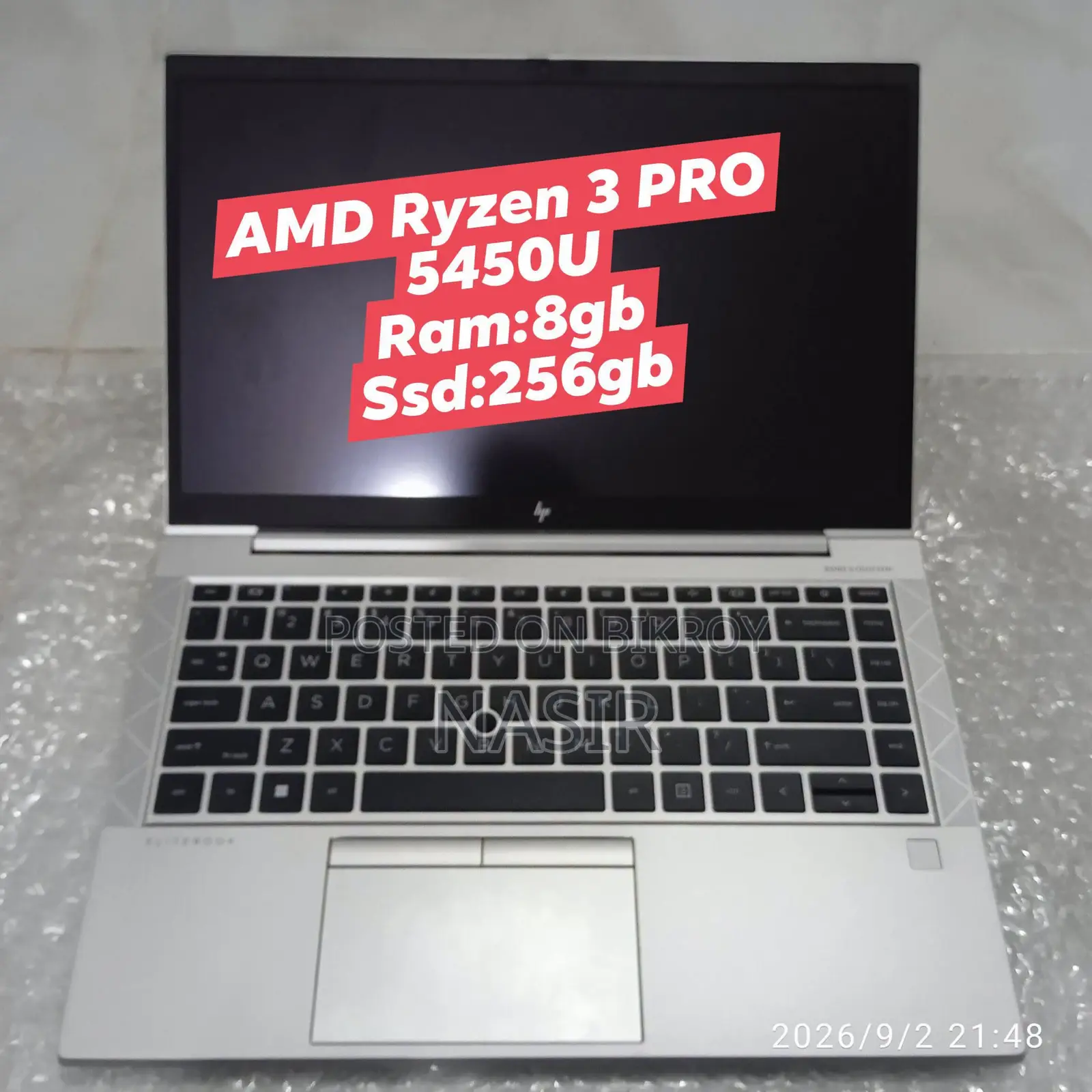 Laptop HP EliteBook 845 G8 8GB AMD Ryzen 3 SSD 256GB