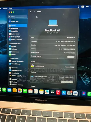 Laptop Apple MacBook Air 8GB Intel Core i5 SSD 256GB