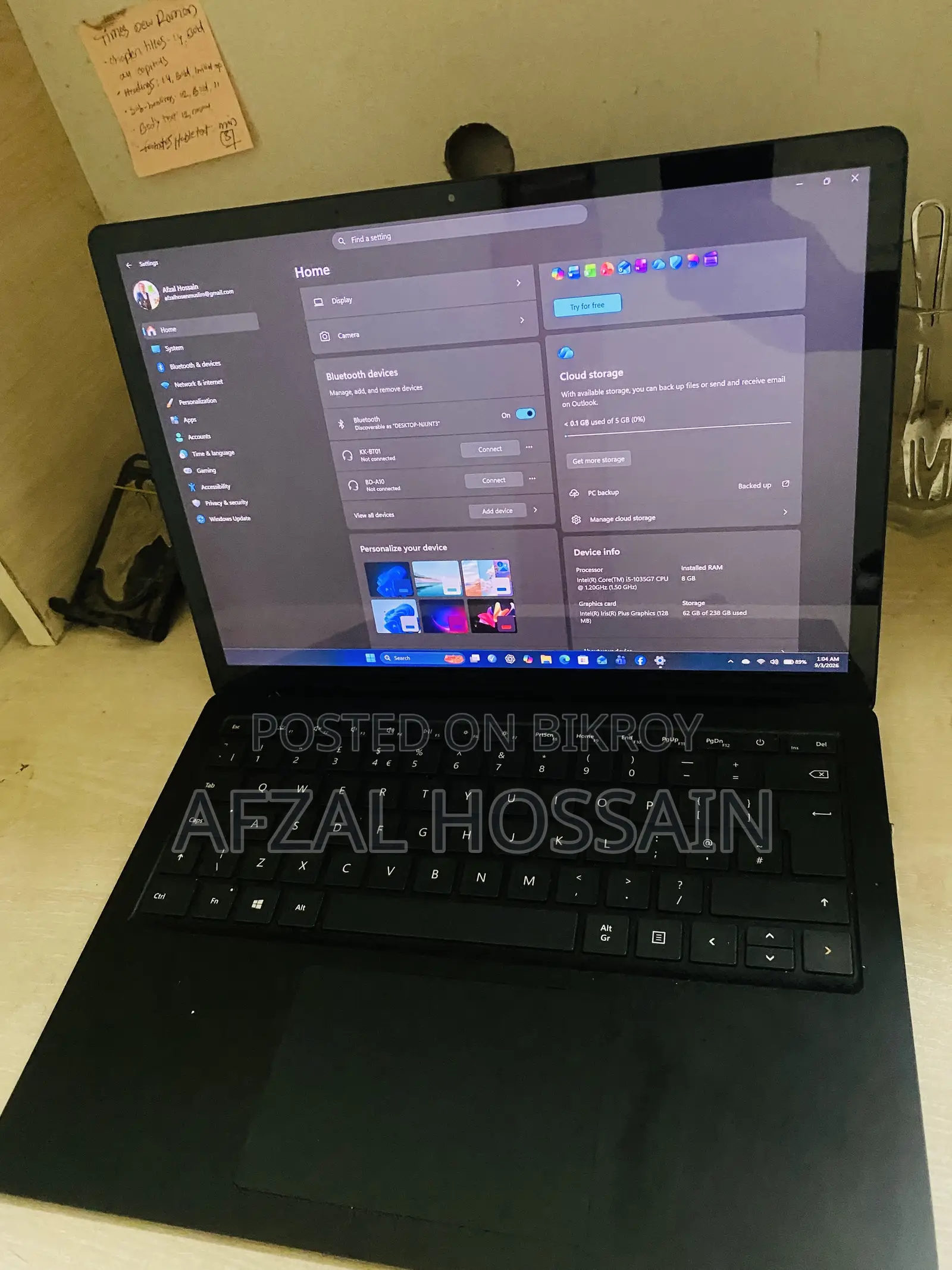 Laptop Microsoft Surface Laptop 3 8GB Intel Core i5 SSD 256GB
