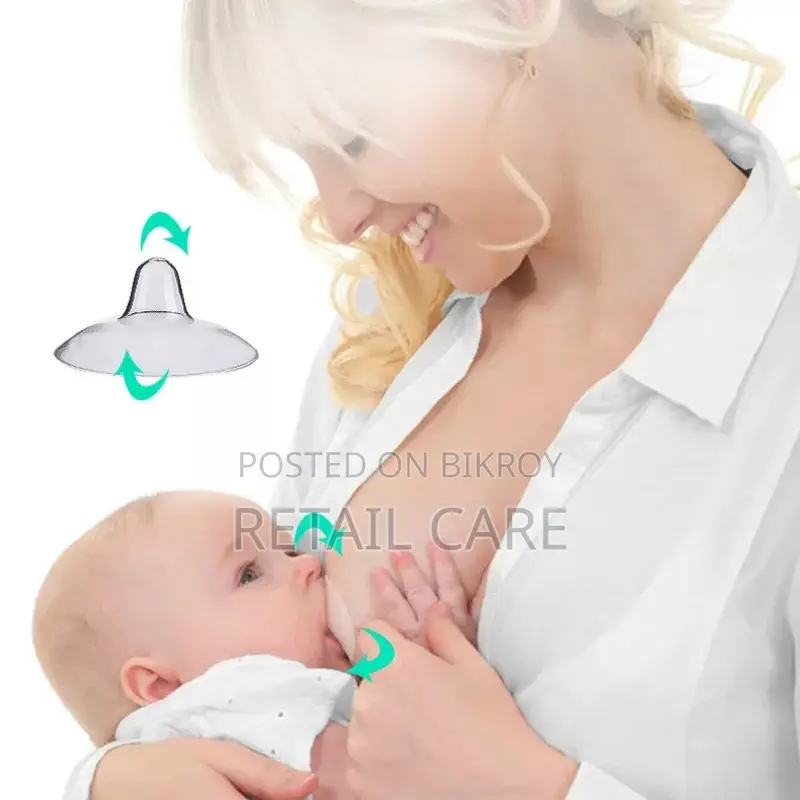 2PCS BPA-Free Silicone Nipple Shields for Comfortable Breastfeeding