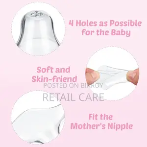 2PCS BPA-Free Silicone Nipple Shields for Comfortable Breastfeeding