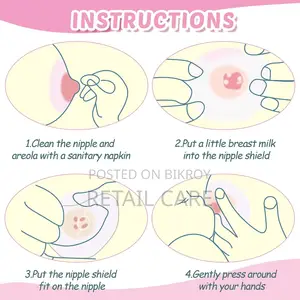 2PCS BPA-Free Silicone Nipple Shields for Comfortable Breastfeeding