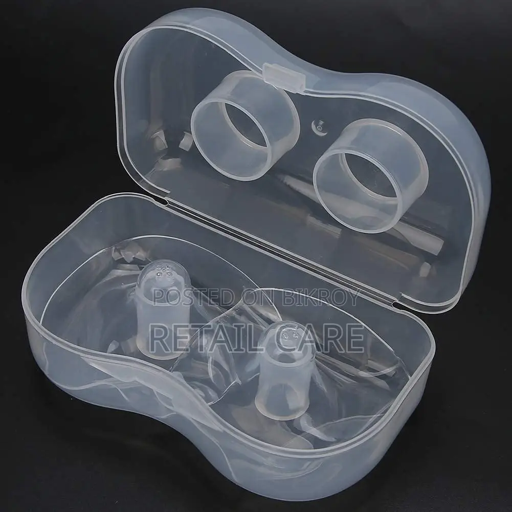 2PCS BPA-Free Silicone Nipple Shields for Comfortable Breastfeeding