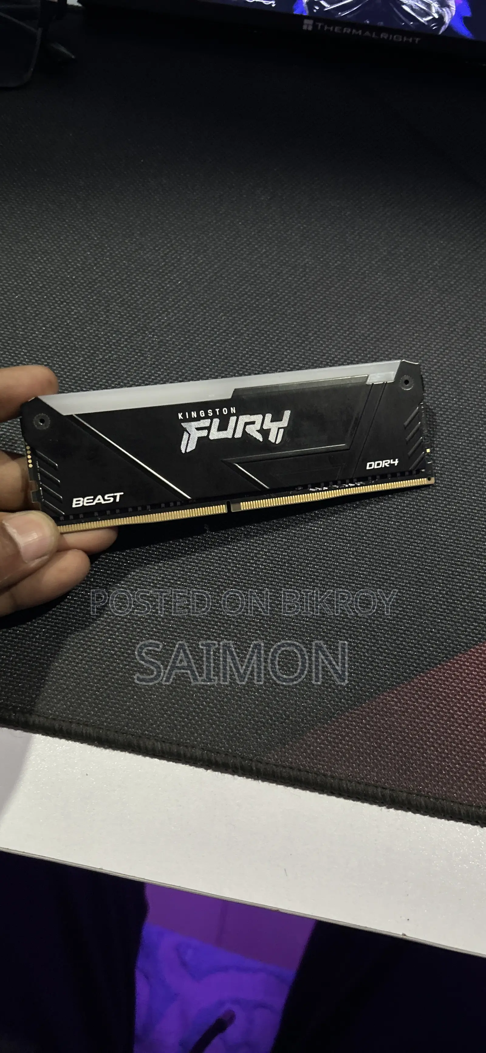 Kingston Fury Beast RGB 16gb (8gb×2) Ddr4 3200mhz Ram
