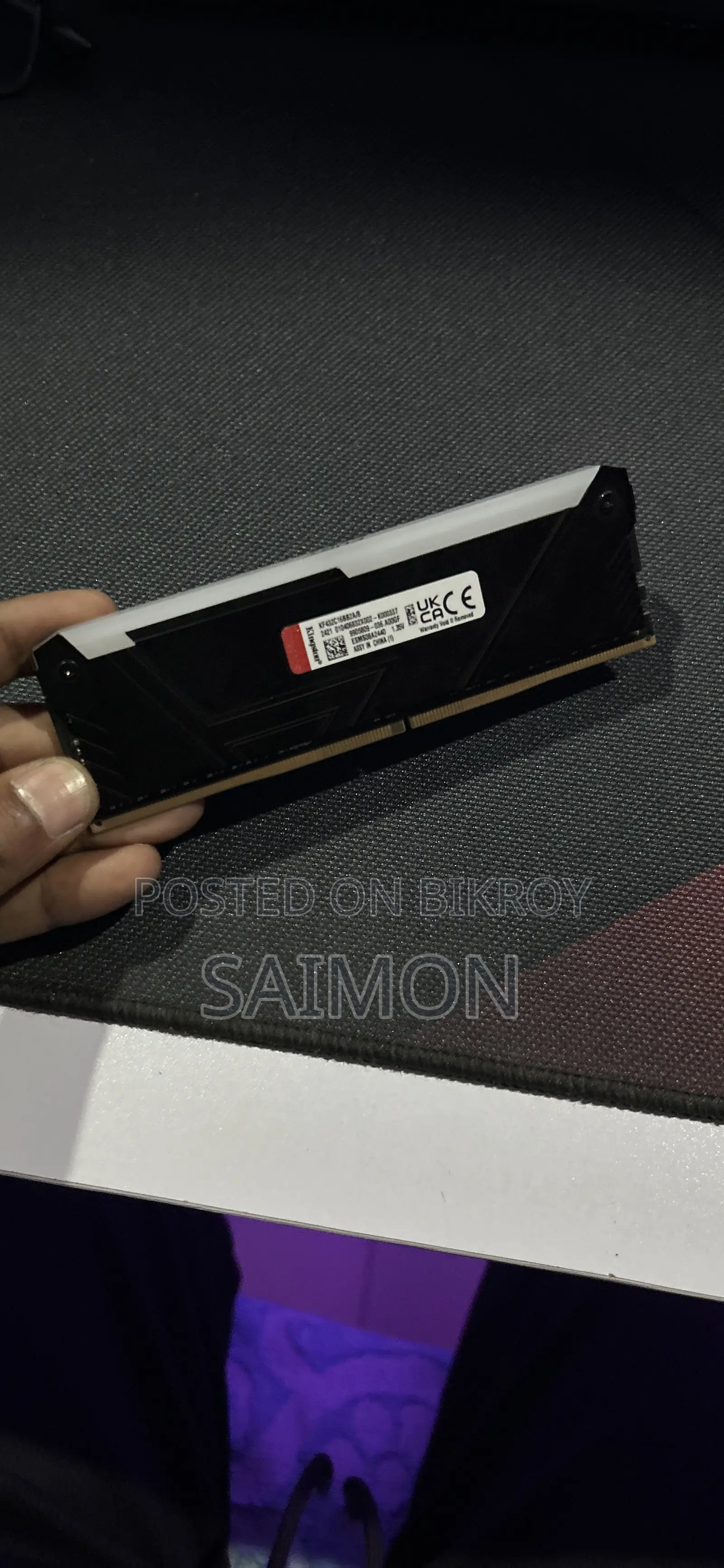 Kingston Fury Beast RGB 16gb (8gb×2) Ddr4 3200mhz Ram