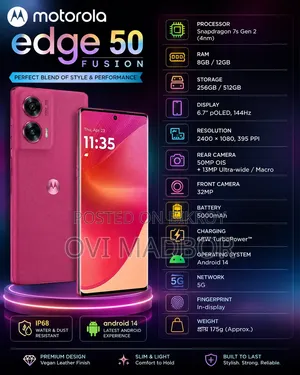 Motorola Edge 50 Fusion 128 GB Pink