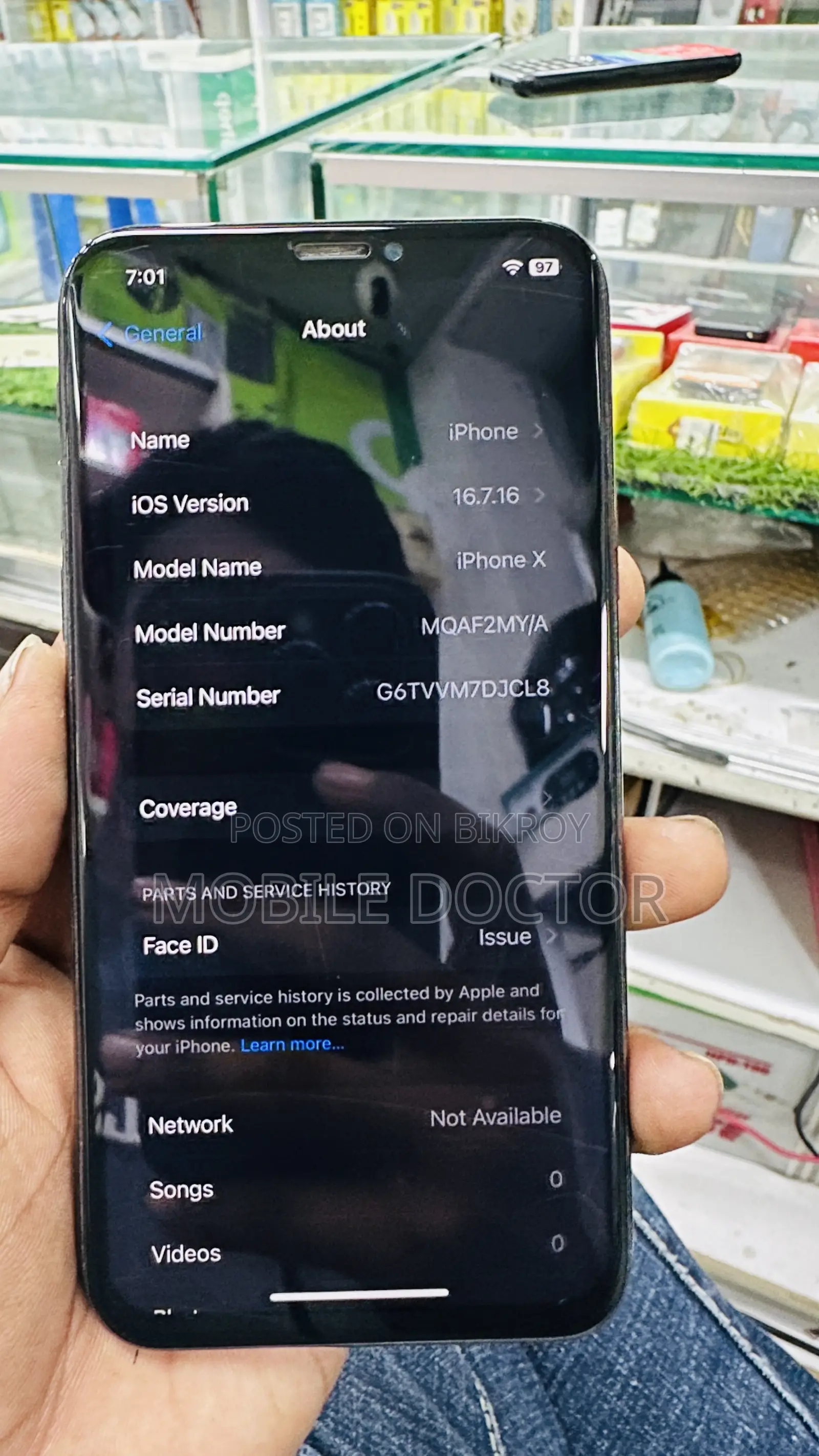 Apple iPhone X 256 GB Black