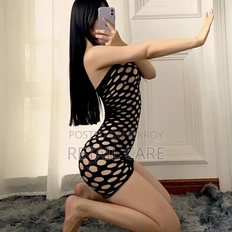 Women's Mesh Mini Dress | Stylish Cutout Party & Honeymoon Nightwear