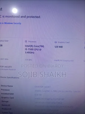 Desktop Computer 4GB Intel Core i5 SSD 128GB