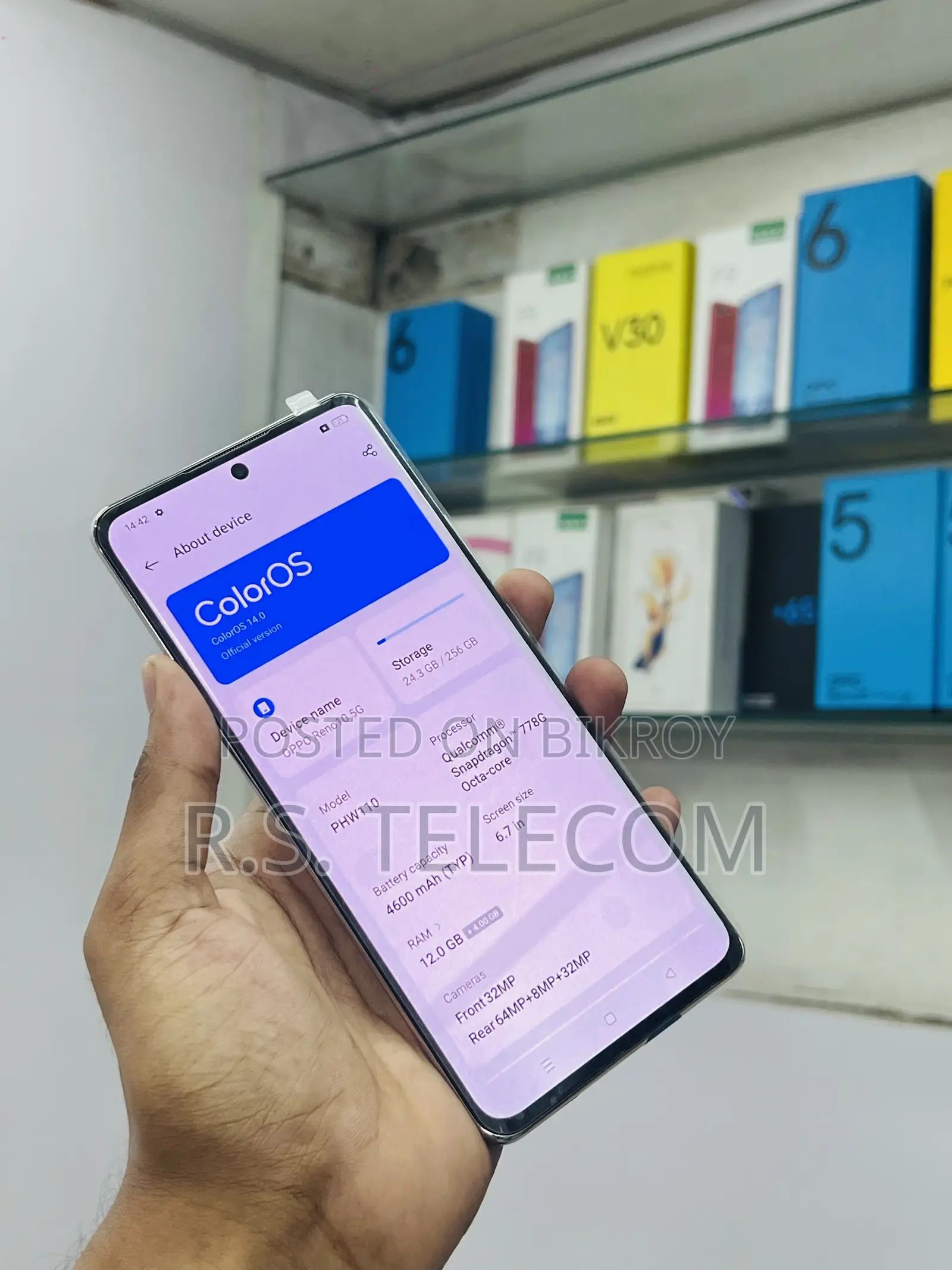 Oppo Reno 10 5G 256 GB Gold