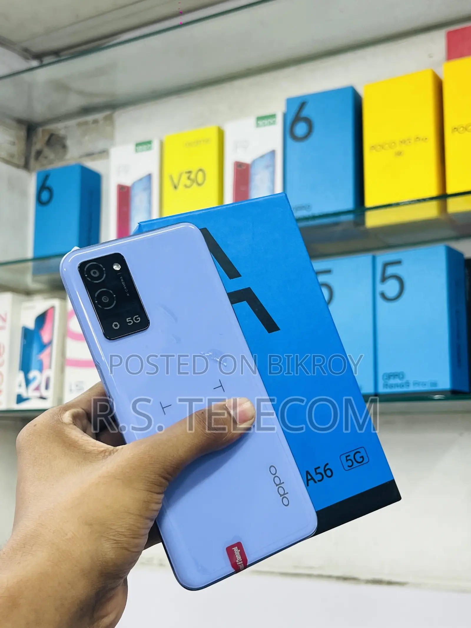New Oppo A56 5G 256 GB Purple