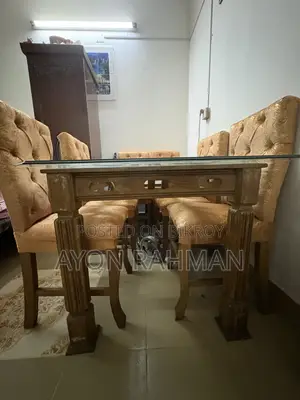Shegun Kather Dinning Table 6 Chair