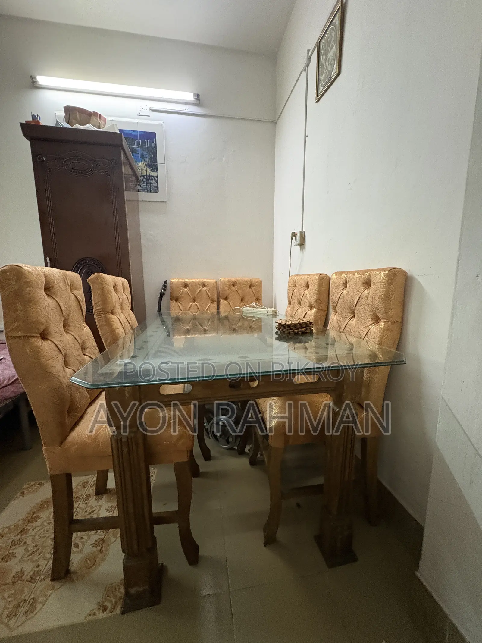 Shegun Kather Dinning Table 6 Chair