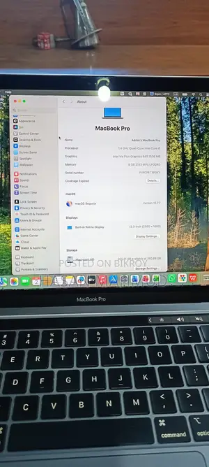 Laptop Apple MacBook Pro 8GB Intel Core i5 HDD 250GB