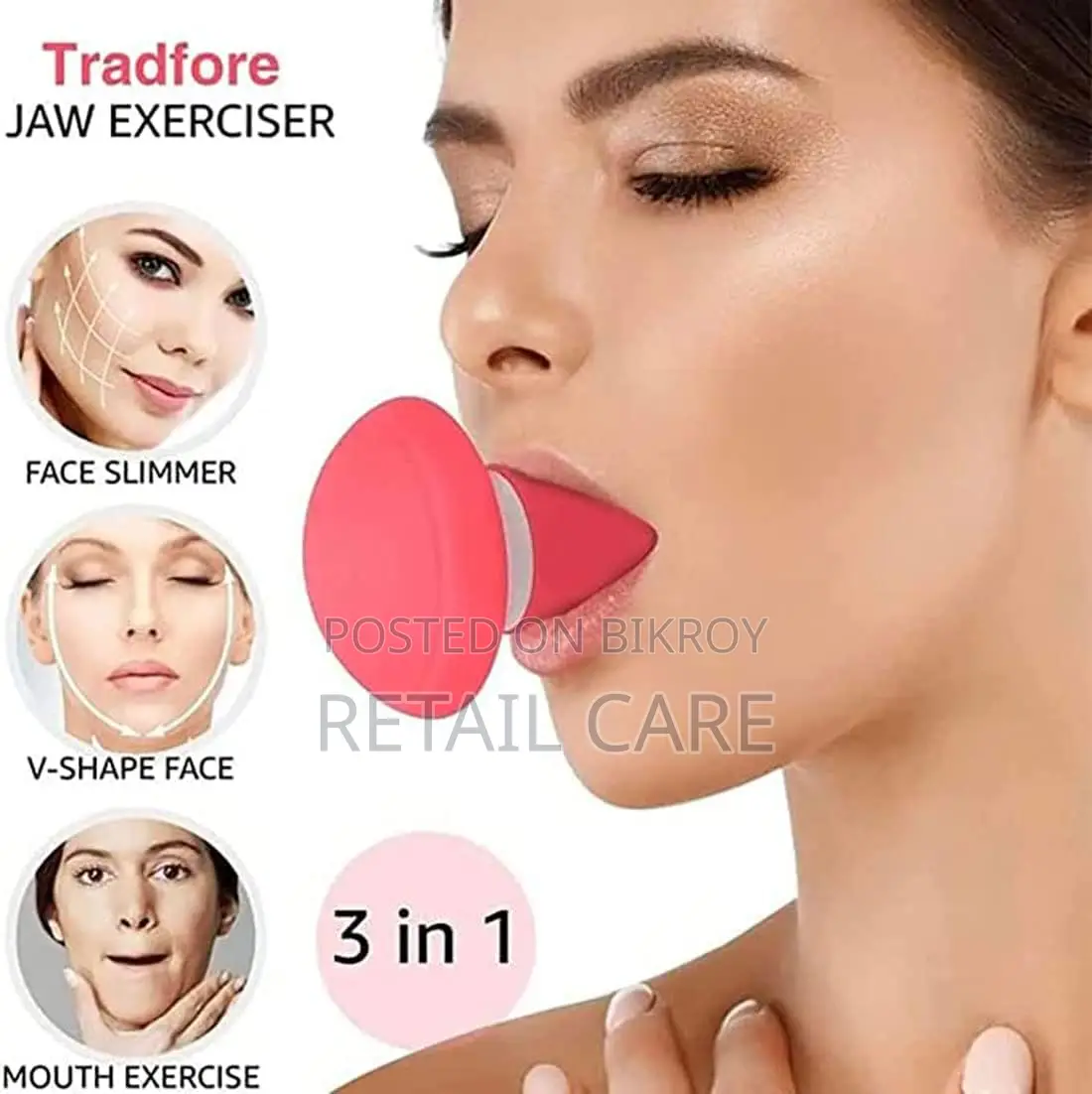 Face Exerciser Jawline Trainer Double Chin Neck Toning Tool