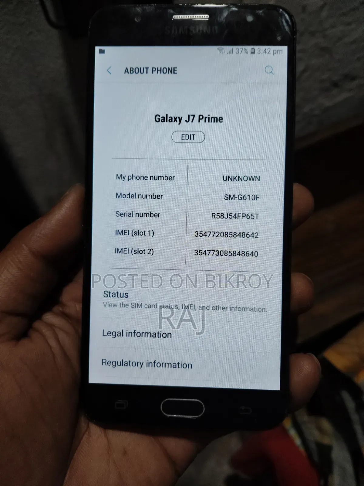Samsung Galaxy J7 Prime 16 GB Black