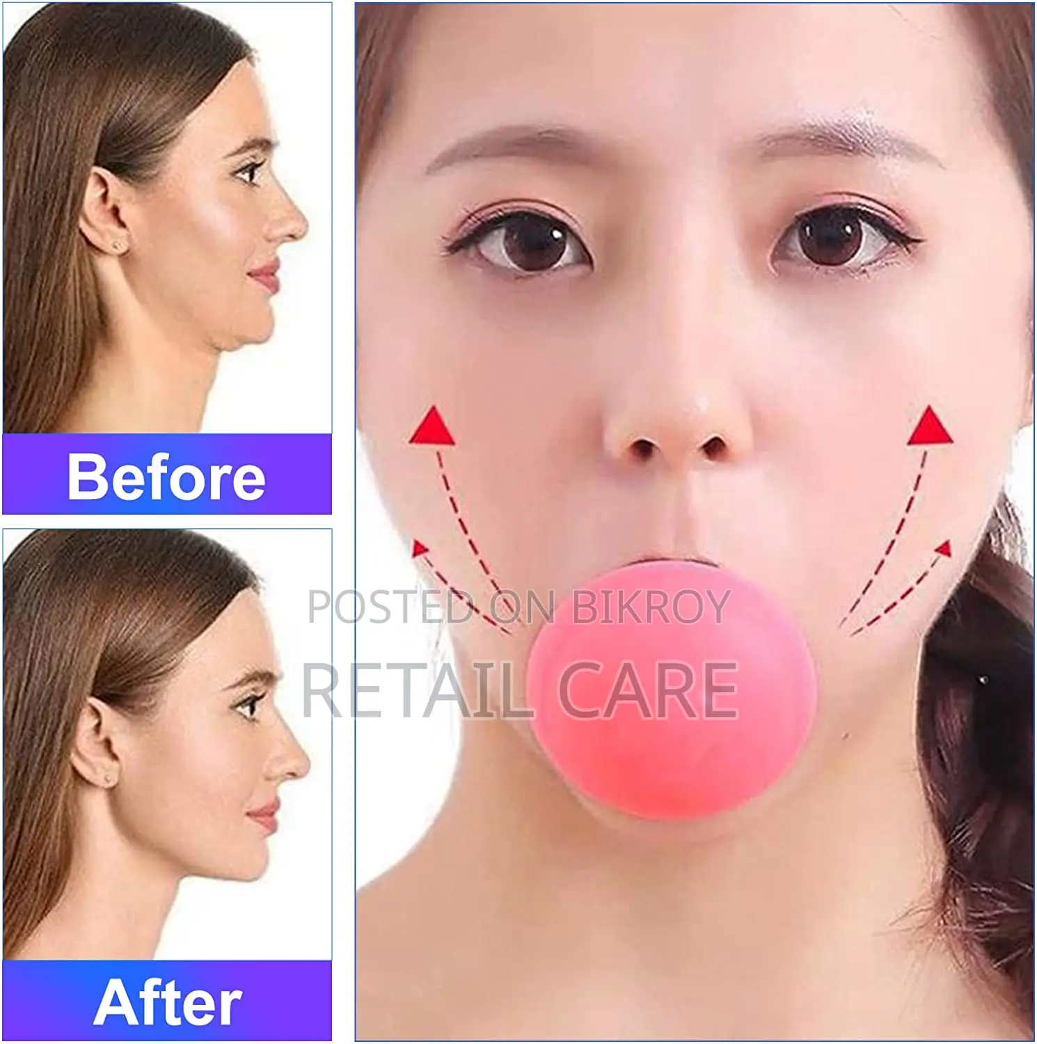 Face Exerciser Jawline Trainer Double Chin Neck Toning Tool