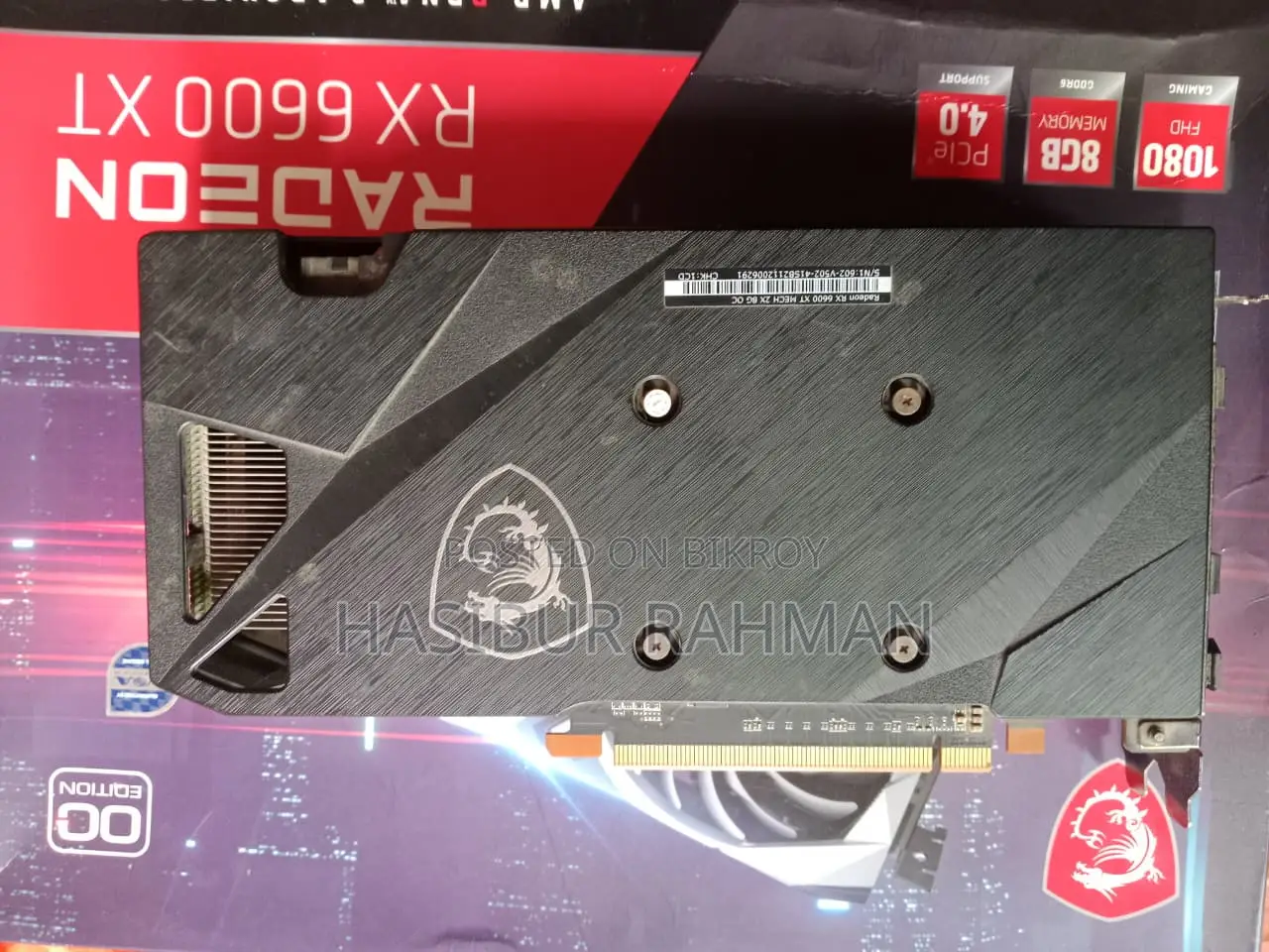 MSI RX 6600 XT 8GB GDDR6 | Excellent Condition | Original Box