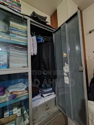 Full SS Metal Wardrobe With Book Shelf..