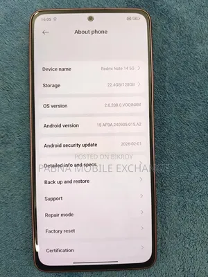 Xiaomi Redmi Note 14 5G 256 GB Blue