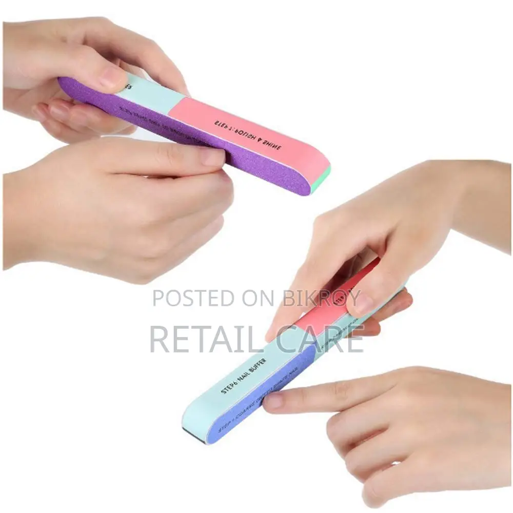 3PCS - 7 Way Nail Filer & Buffer Shaper for Smooth Polished Nails