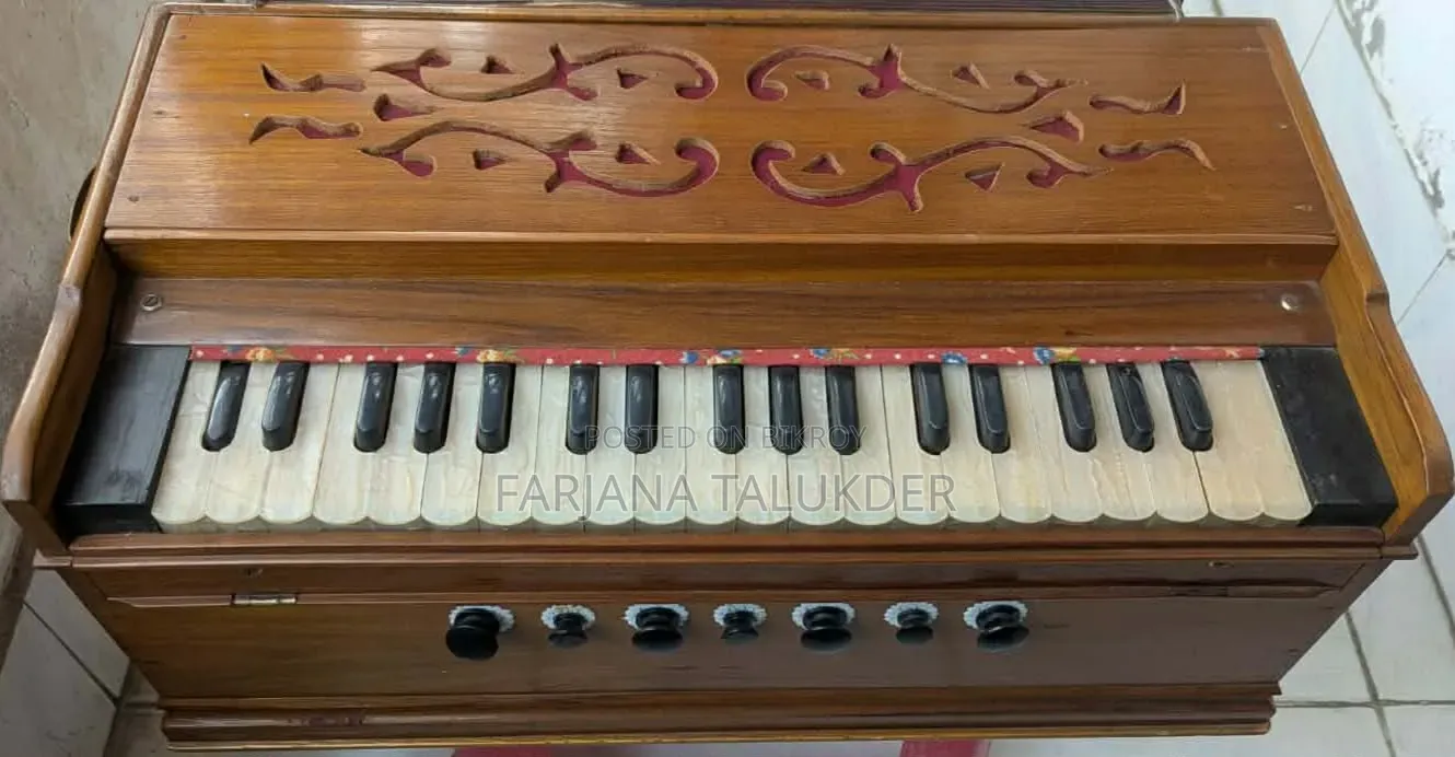 Traditional Handmade Wooden Harmonium for Sale