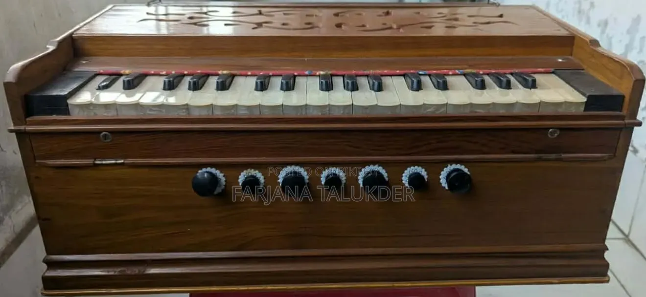 Traditional Handmade Wooden Harmonium for Sale