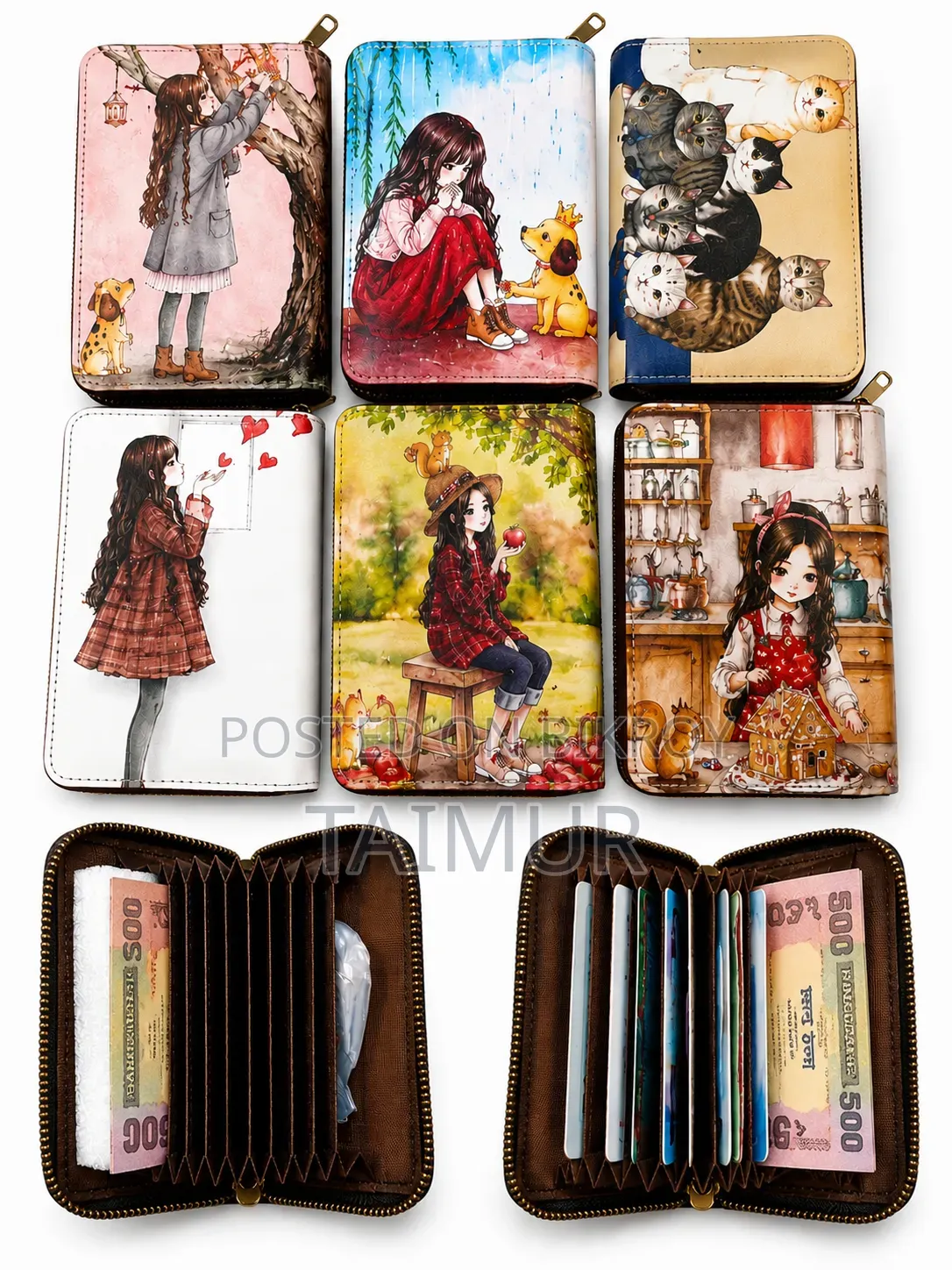 Stylish Ladies Wallet | Premium Design | Multiple Card Slots | Zipper
