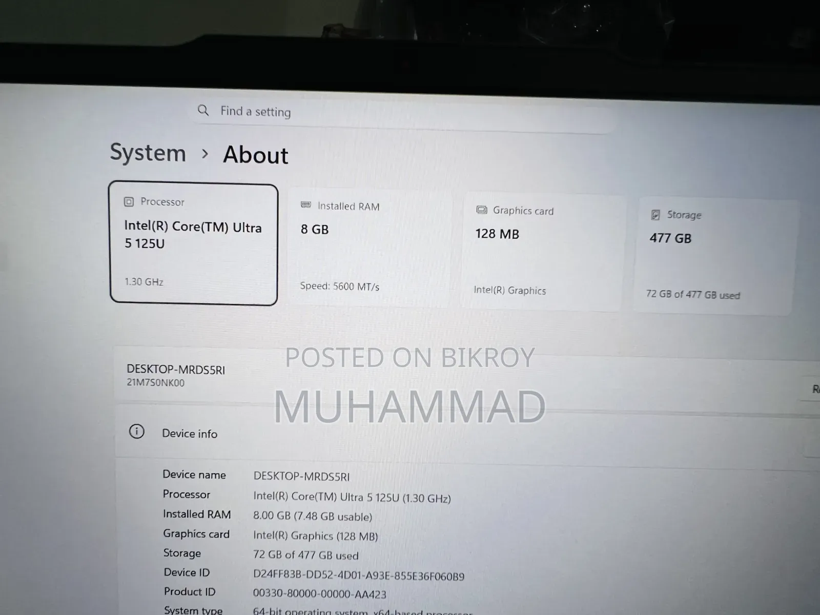 New Laptop Lenovo ThinkPad E14 Gen 6 8GB Intel Core Ultra 5 SSD 512GB