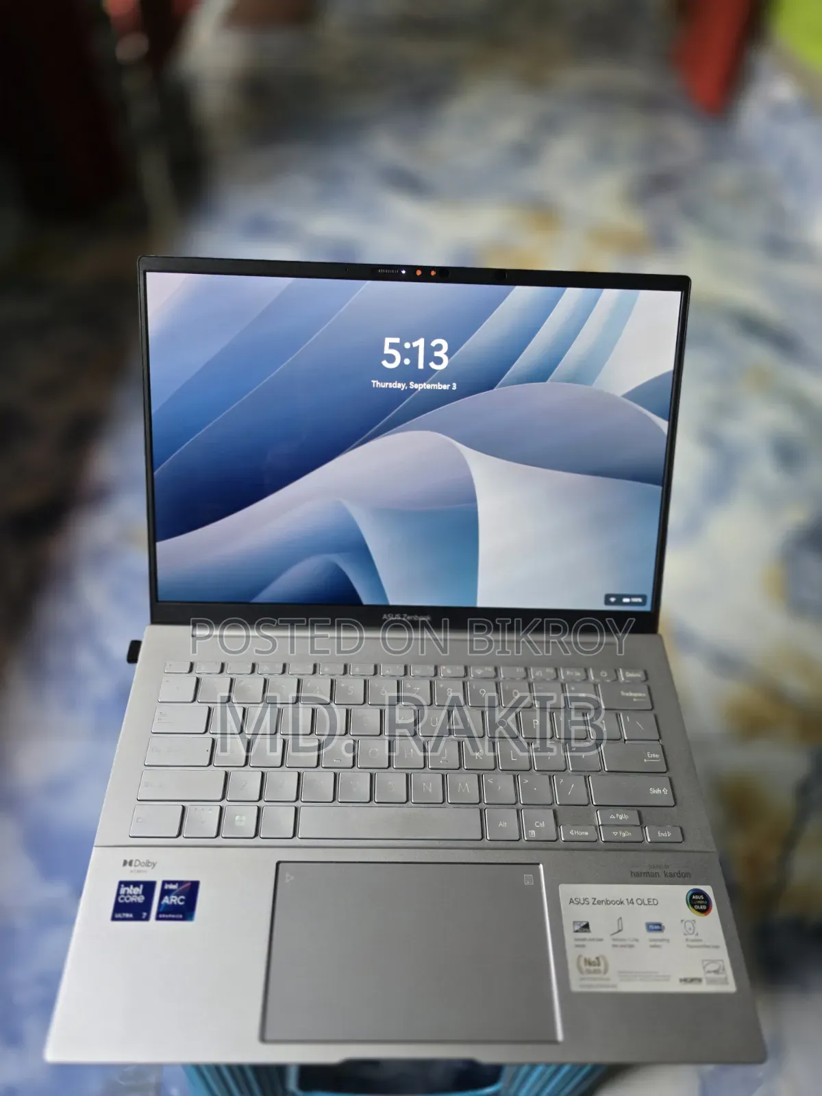 Laptop Asus Zenbook 14 OLED 16GB Intel Core Ultra 7 SSD 512GB