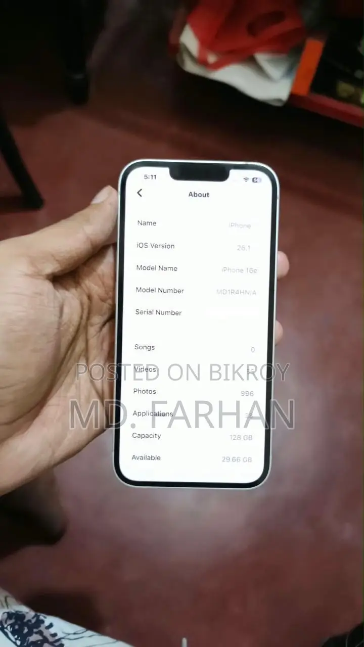 Apple iPhone 16e 128 GB White