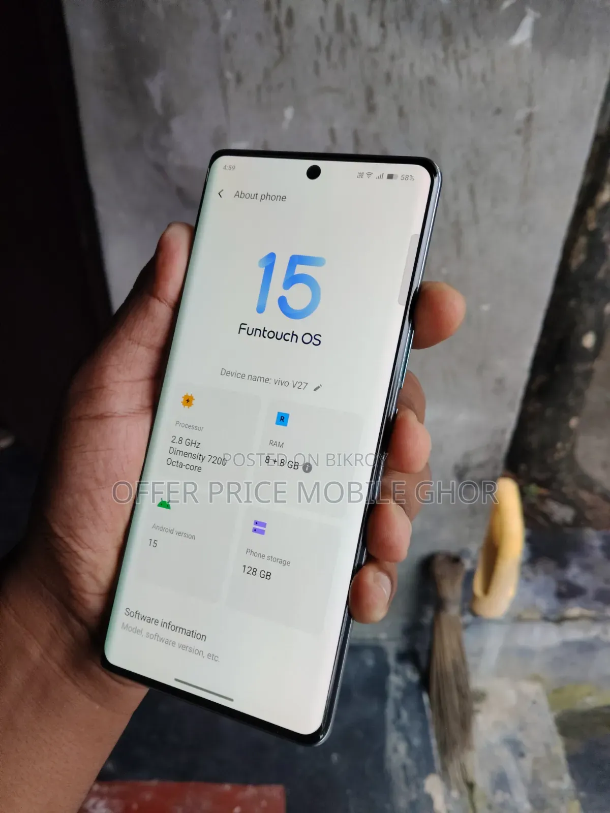 Vivo V27 128 GB Blue