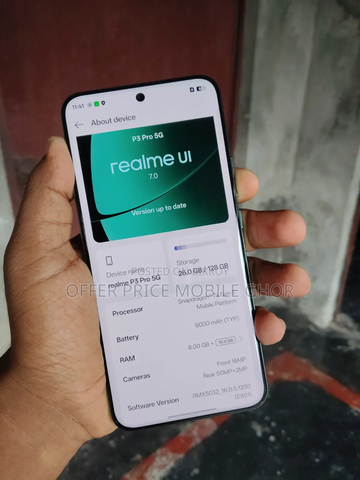 Realme P3 Pro 128 GB Gold