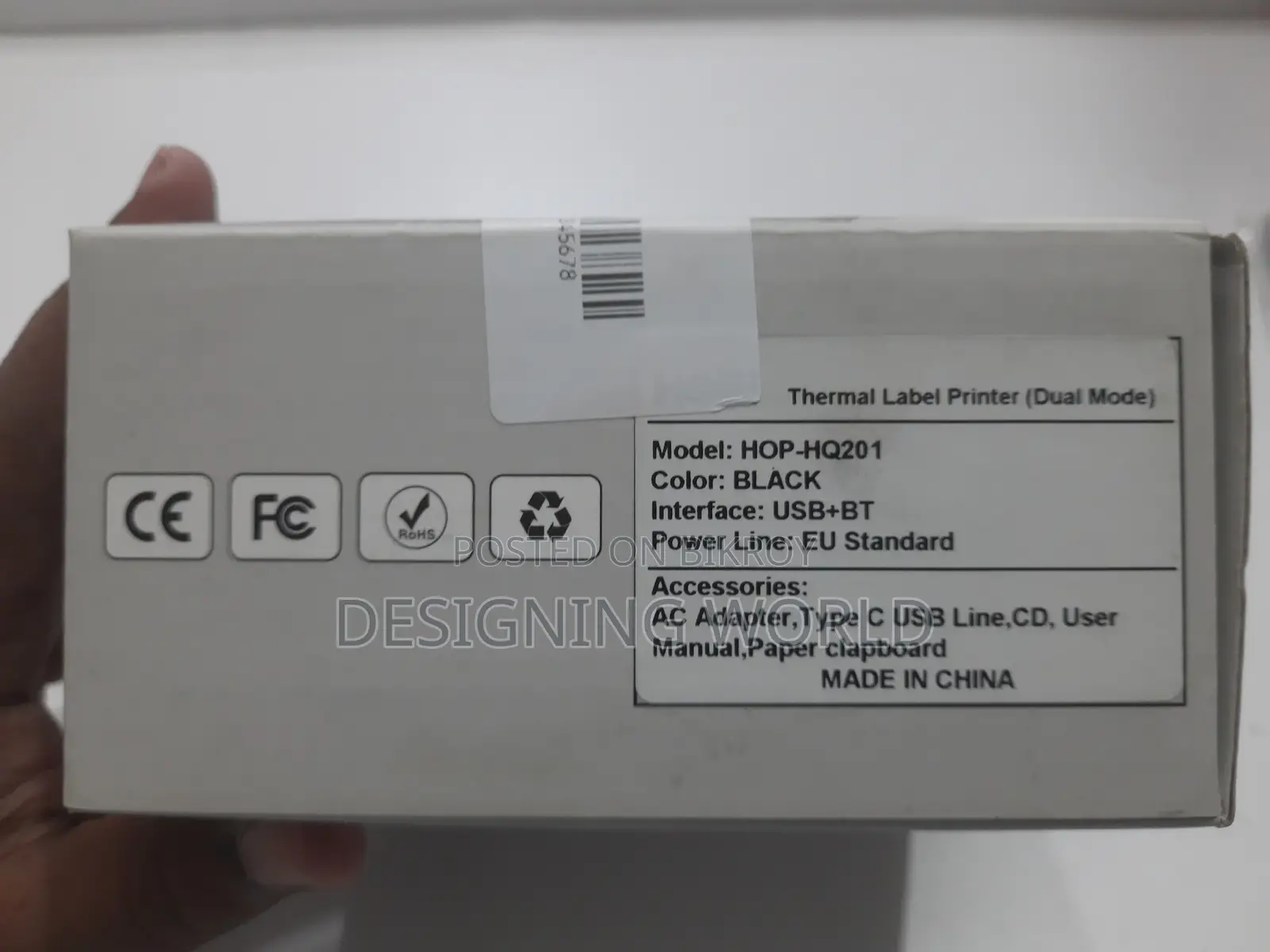 Hoin Mini Thermal Label Printer (Dual Mode)