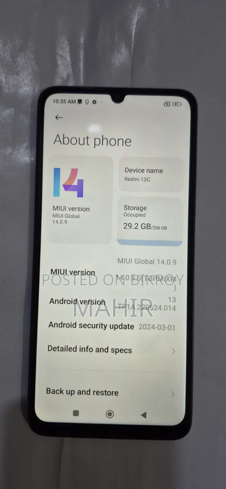Xiaomi Redmi 13C 256 GB Black