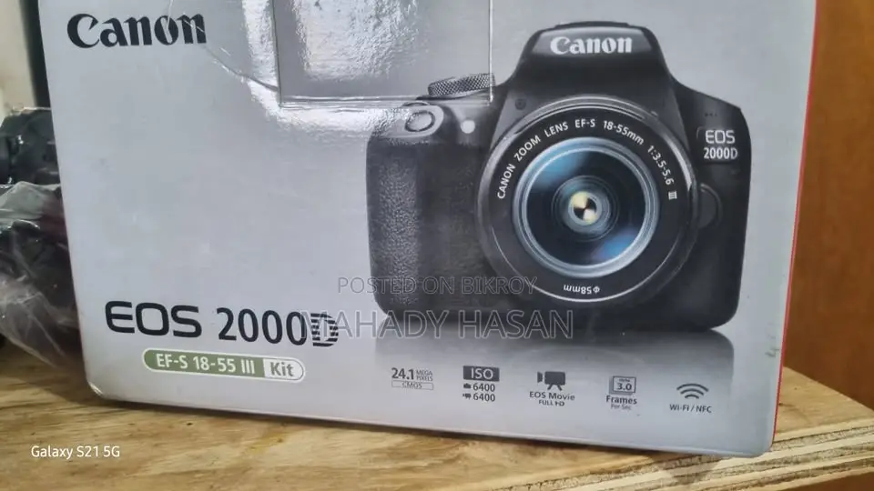 Canon EOS 2000D DSLR Camera With 18-55mm Kit Lens