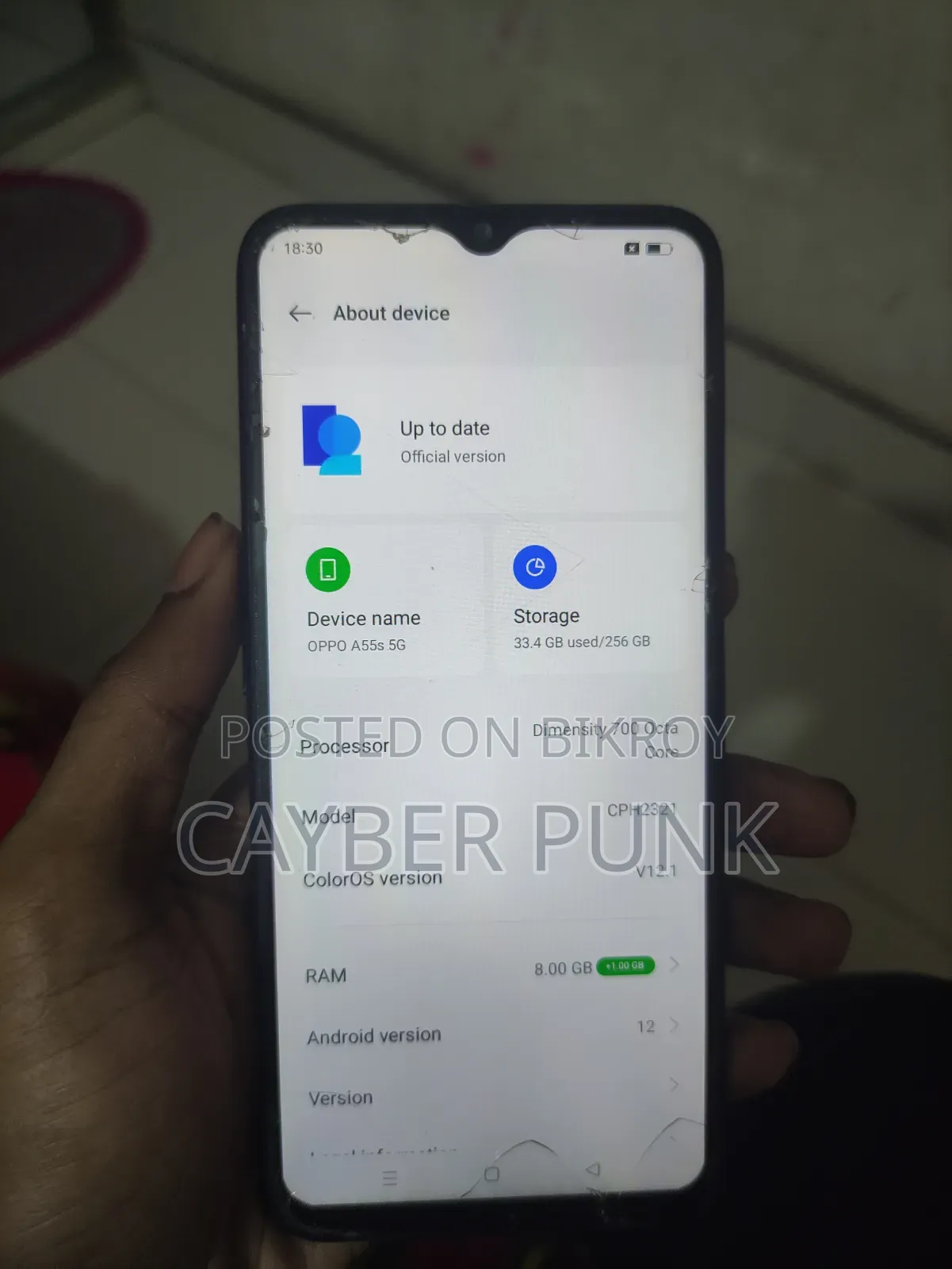 Oppo A55 5G 128 GB Blue