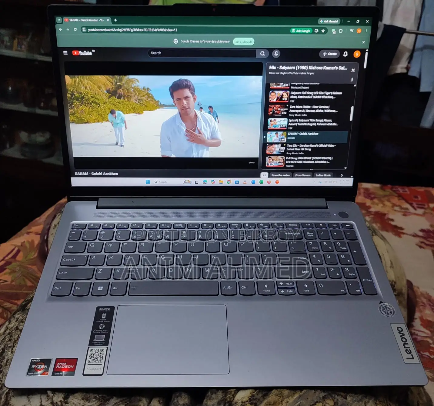 Laptop Lenovo Ideapad 3 16GB AMD Ryzen 7 SSD 512GB