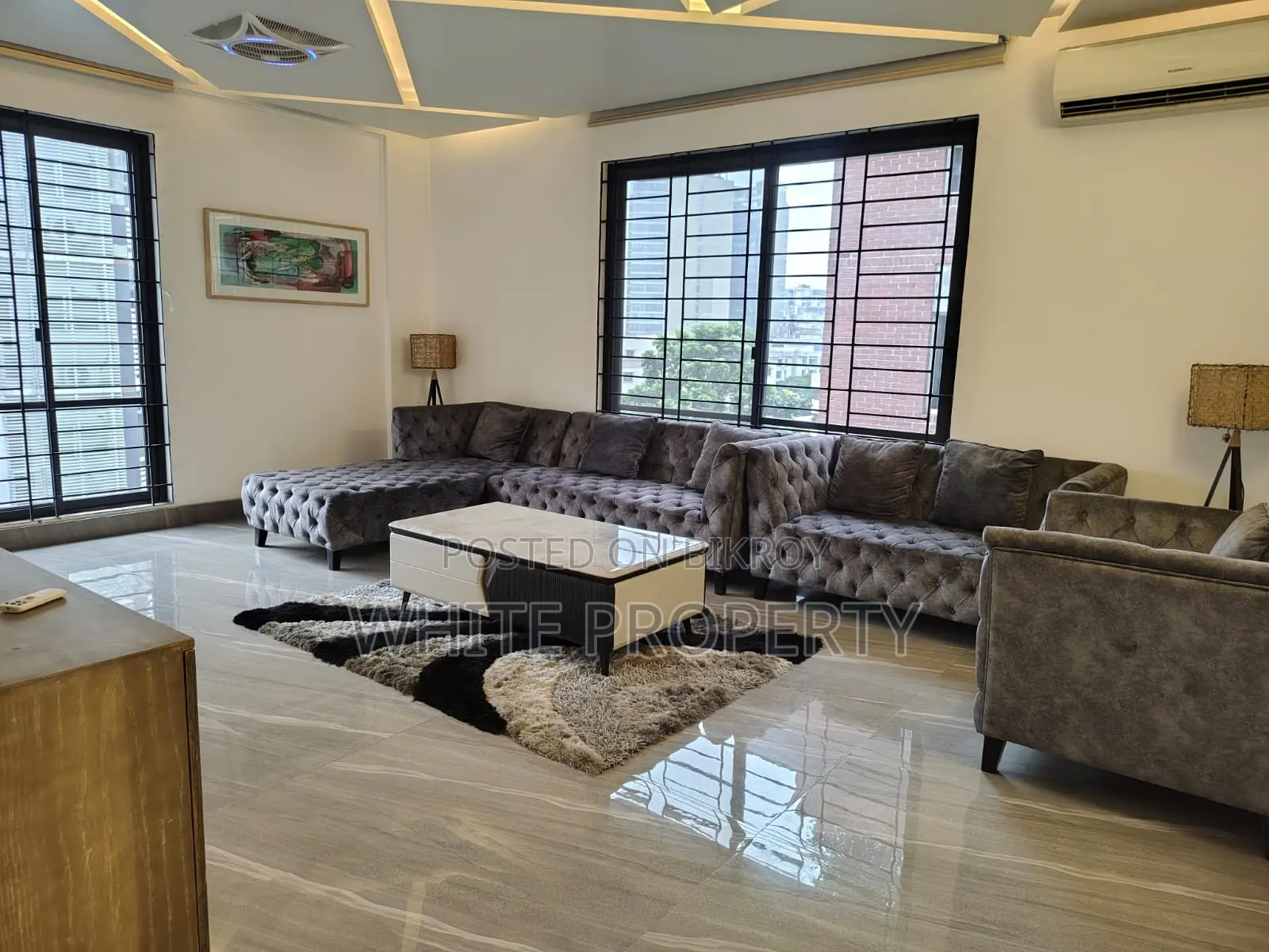 Furnished 3bdrm Apartment in White Property, Gulshan for rent