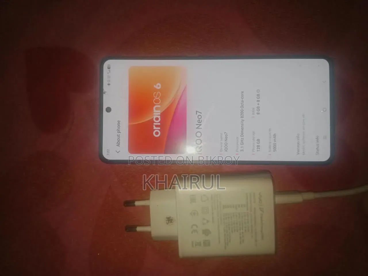 Vivo iQOO Neo 7 128 GB Gray
