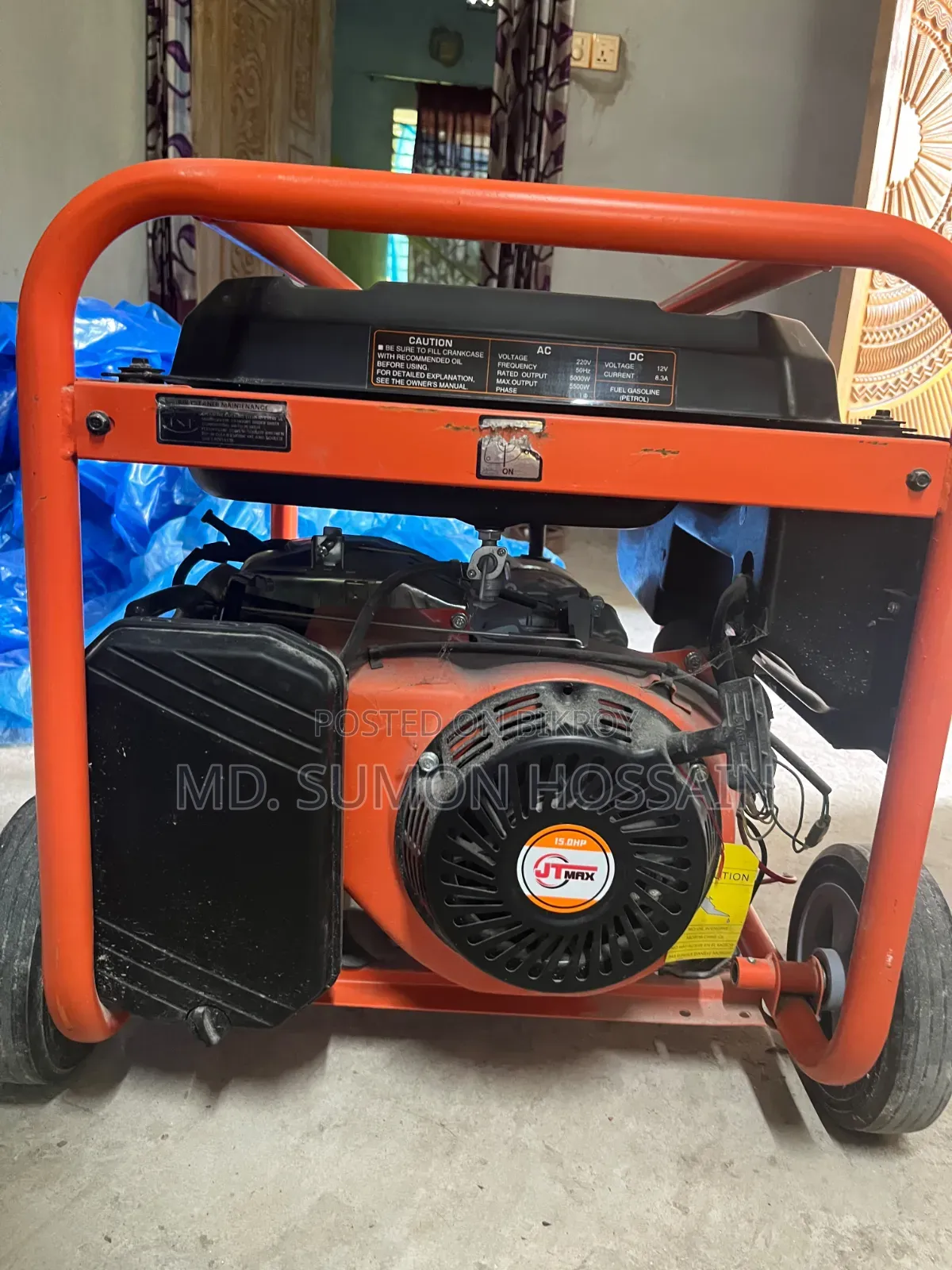 Hyundai HY6500 Generator – 5.5 KVA Petrol, Electric Start