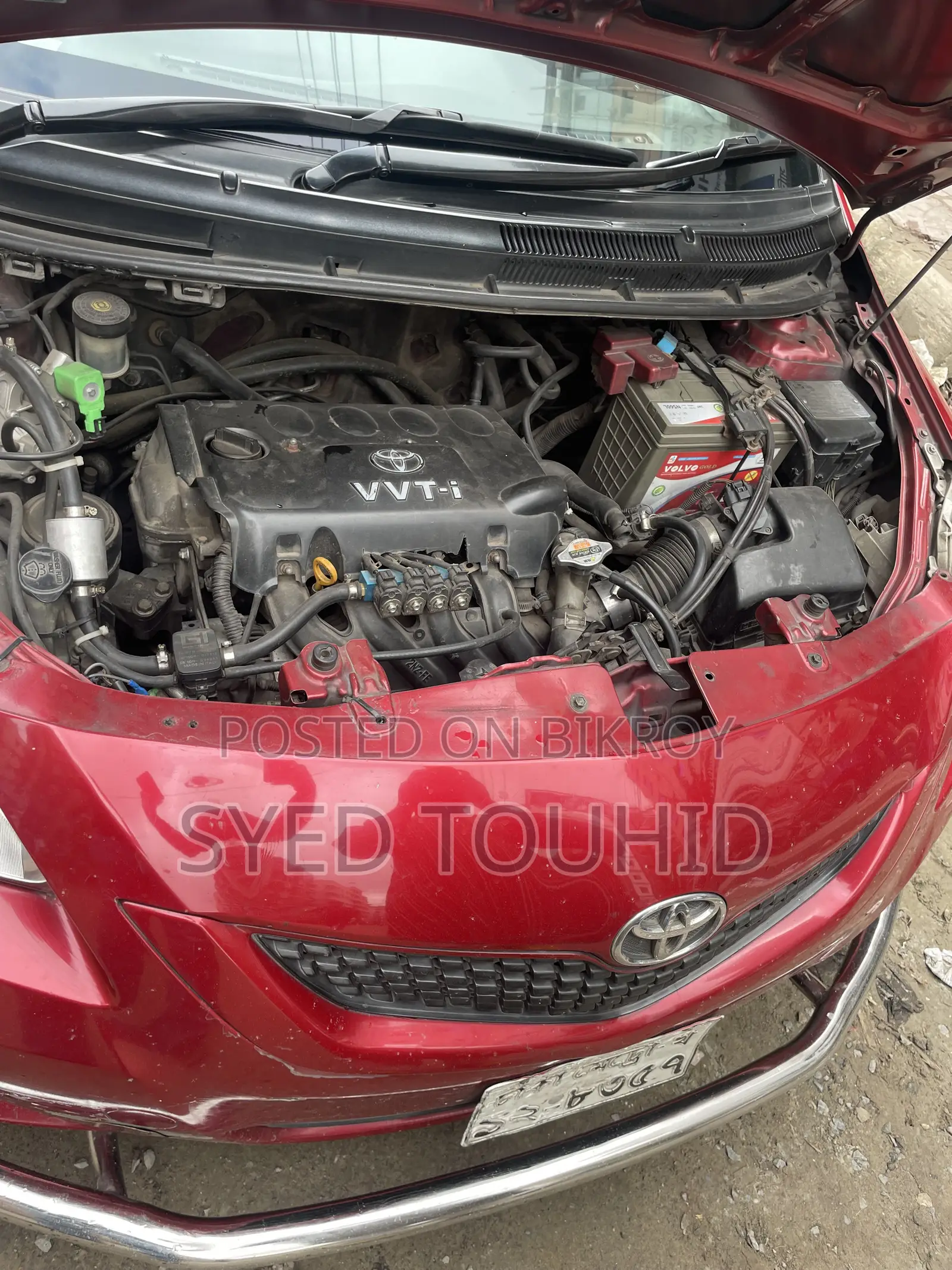 Toyota Yaris 2008 Red