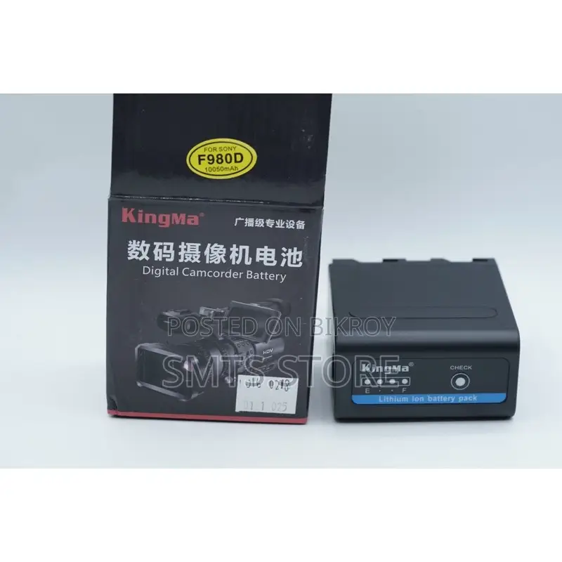 KingMa 10050mAh NP-F980D Replacement Camcorder Battery for Sony NP-F970