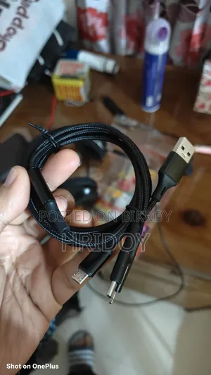 3 in 1 মাল্টিপোর্ট চার্যিং ক্যাবল