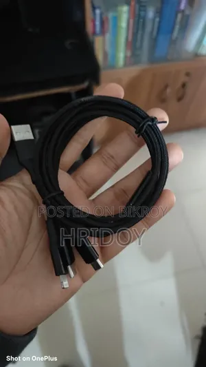 3 in 1 মাল্টিপোর্ট চার্যিং ক্যাবল