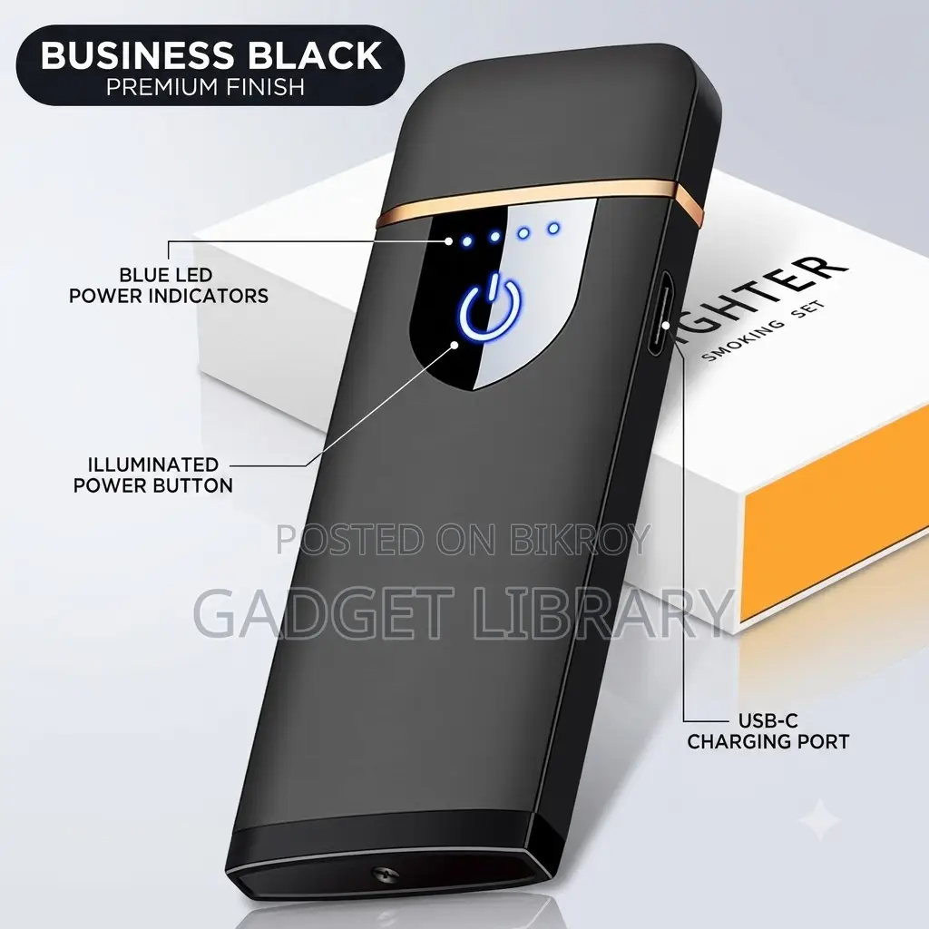 USB Rechargeable Electric Cigarette Lighter – Touch Sensor