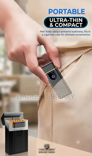 USB Rechargeable Electric Cigarette Lighter – Touch Sensor