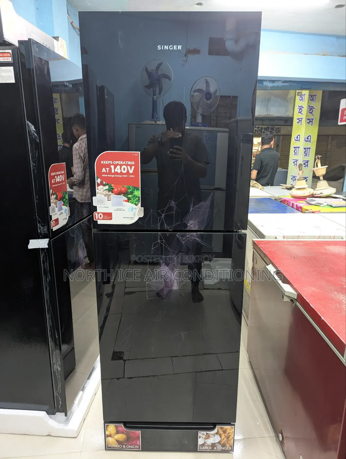 Singer Brand New Glass Door Frost Fridge 277 Ltr(28% Off)